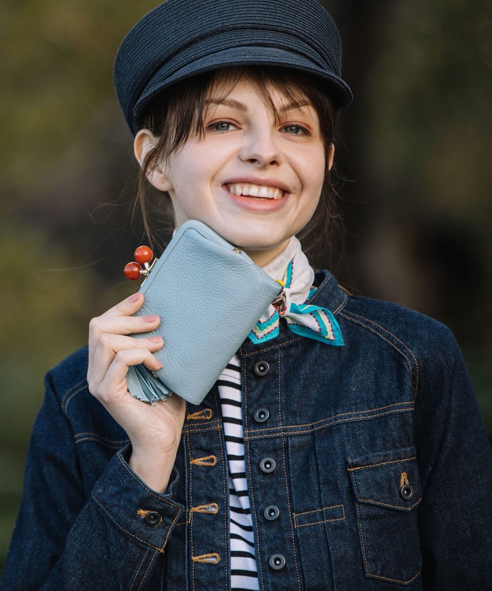 UNBILLION 【テレビ ドラマ着用アイテム】perche アクリル玉がま口2つ折り財布 