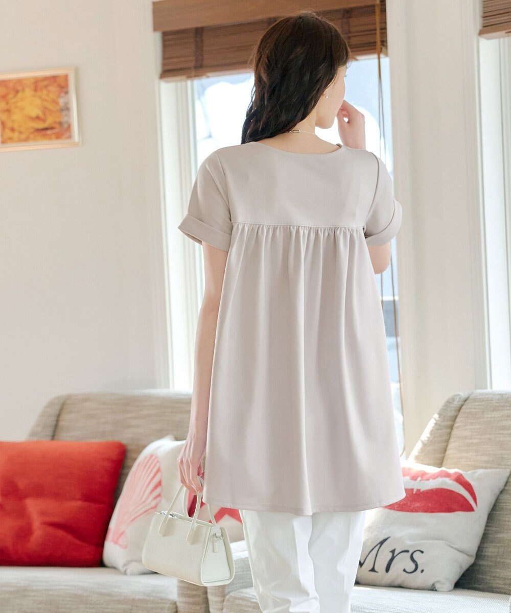 Tiaclasse 【UVカット・吸水速乾】 “きれい見え” バックフレアチュニック 