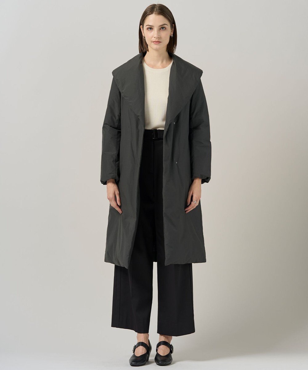 ICB 【撥水加工】ADS ダウン ショールカラーロングコート 