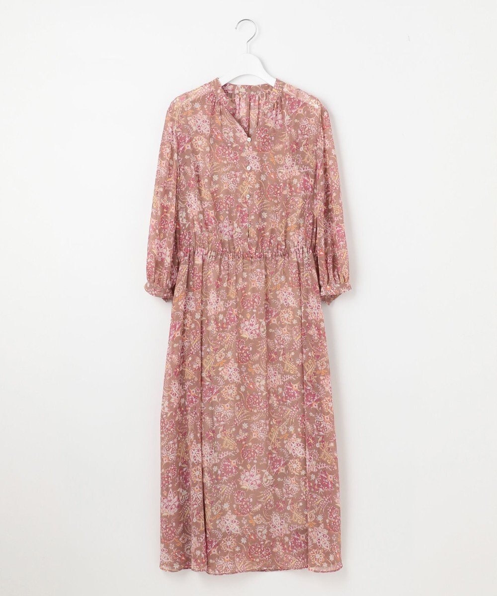 自由区 【速乾性・放湿性・防シワ性】サラサプリント ワンピース 