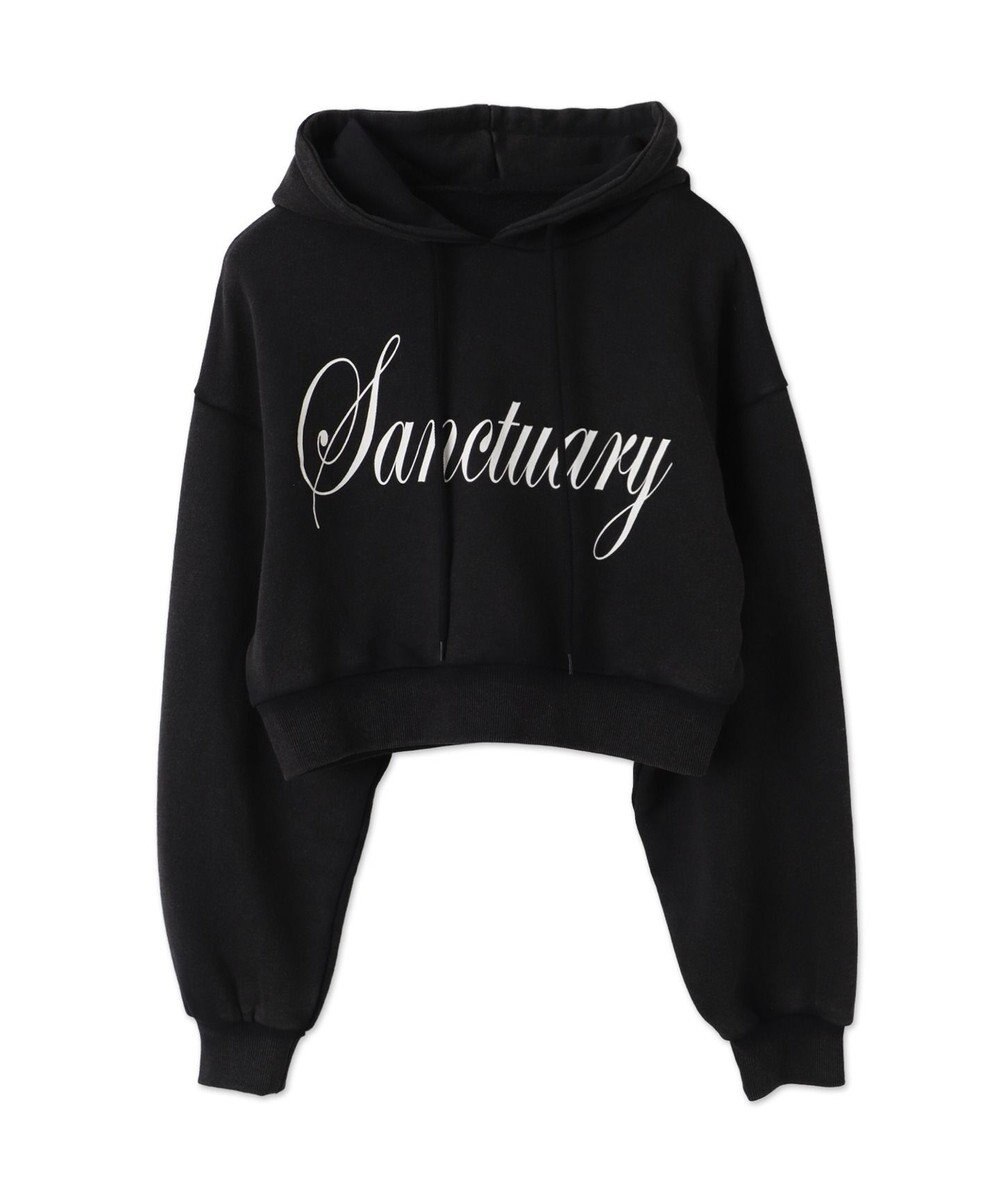 WEGO エンジェルプリントショートプルパーカー 