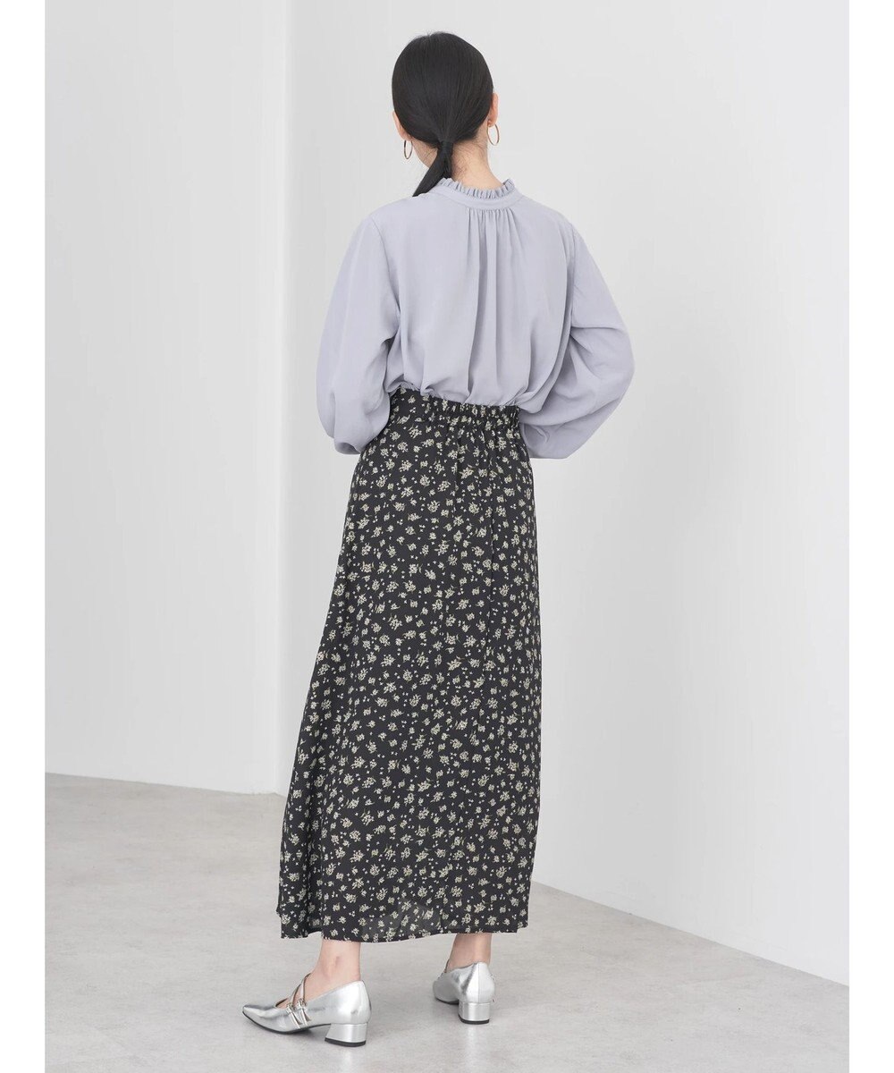 earth music&ecology キンモクセイ柄フレアスカート 