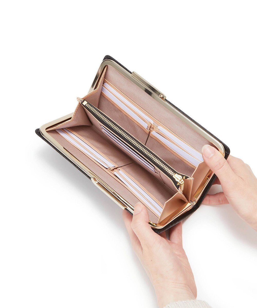 TOPKAPI 【TOPKAPI】イタリアンレザーリザード型押し がま口長財布 LUCIA ルチア 