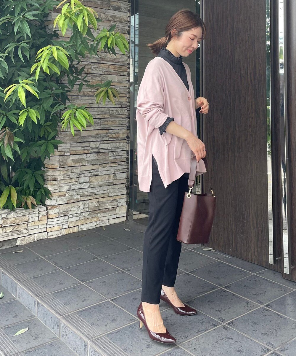 UNFILO スタイルアップニット カーディガン 