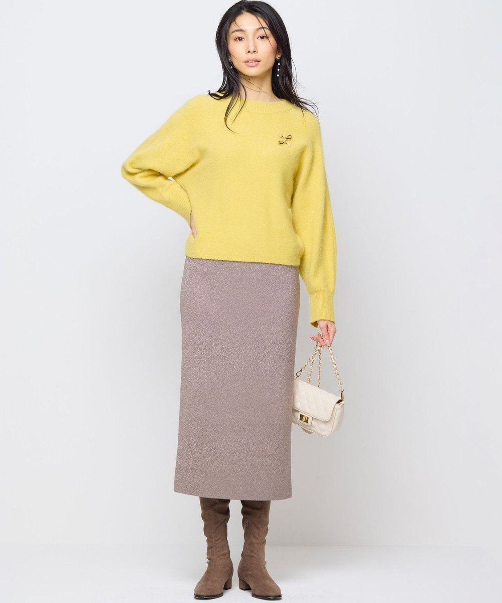 組曲 L 【手洗い可】フラッフィー ファーニット 