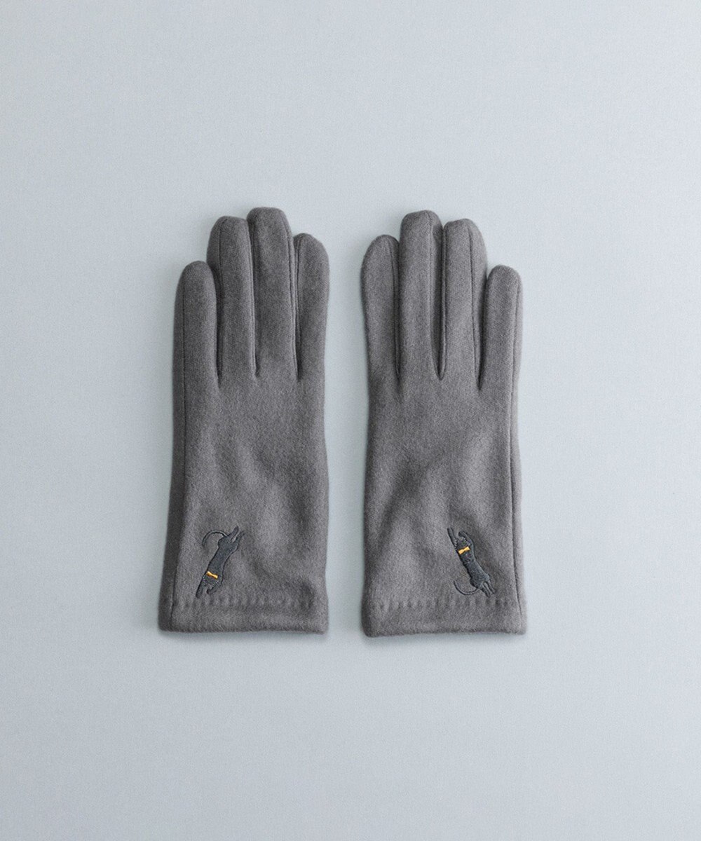 ORuKuBET おひるねねこ刺繍ジャージグローブ(WOMEN)【タッチパネル対応】 