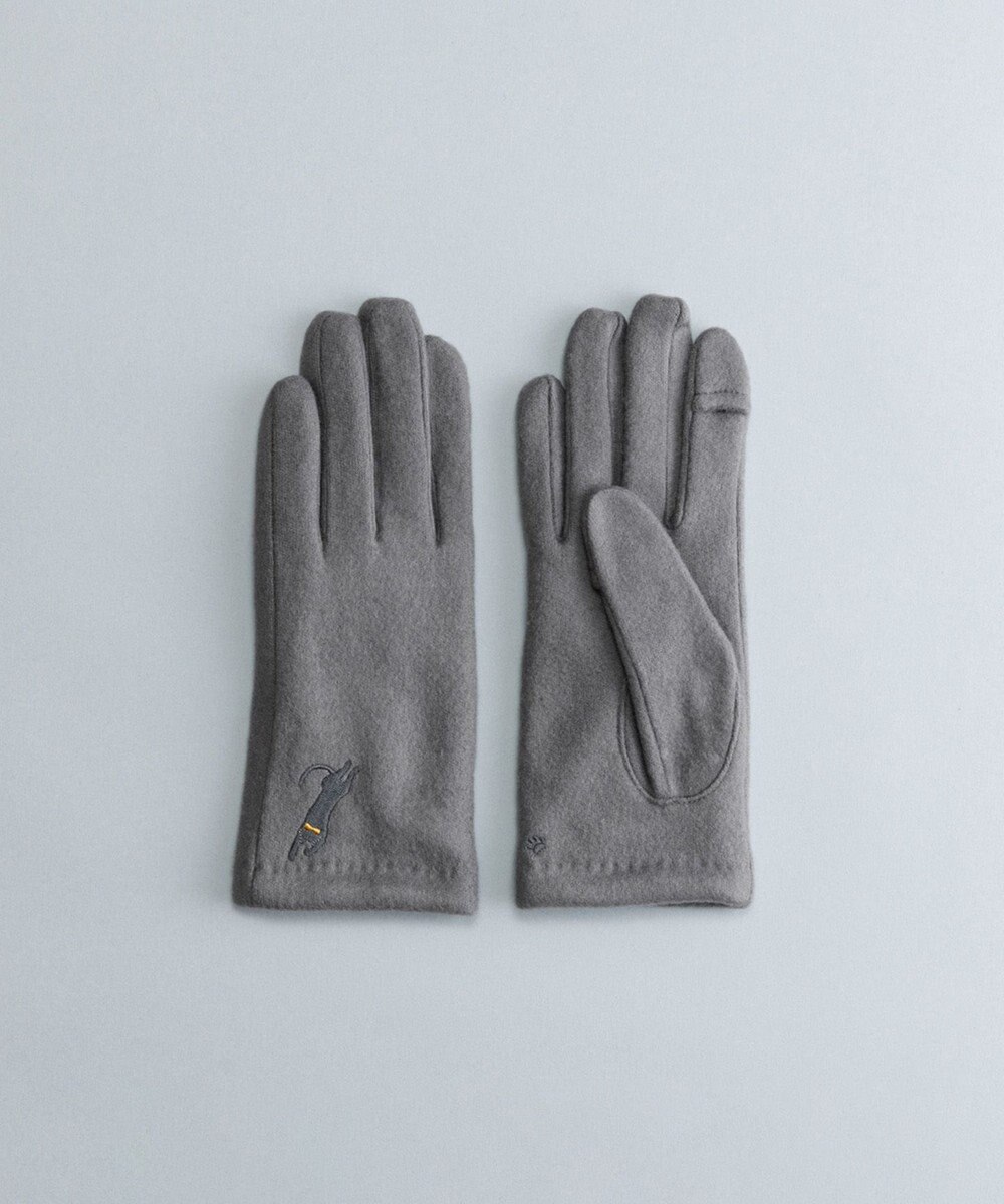 ORuKuBET おひるねねこ刺繍ジャージグローブ(WOMEN)【タッチパネル対応】 