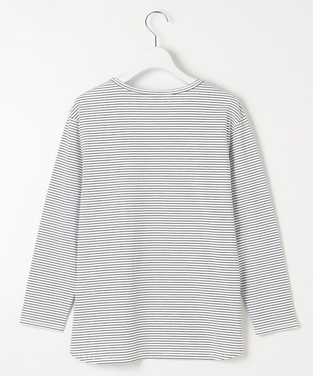 J.PRESS LADIES ベーシックジャージーシャツテール ボーダー カットソー 