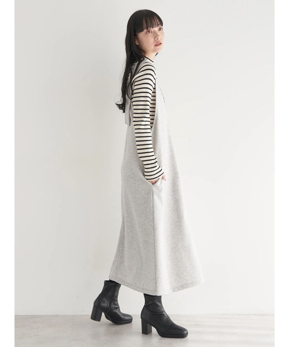 earth music&ecology 前後２ｗａｙ圧縮ニットジャンスカ 