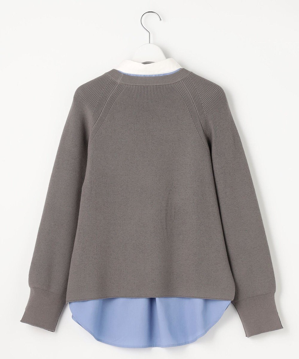 ANY SIS ニットレイヤード シャツ ツインセット 