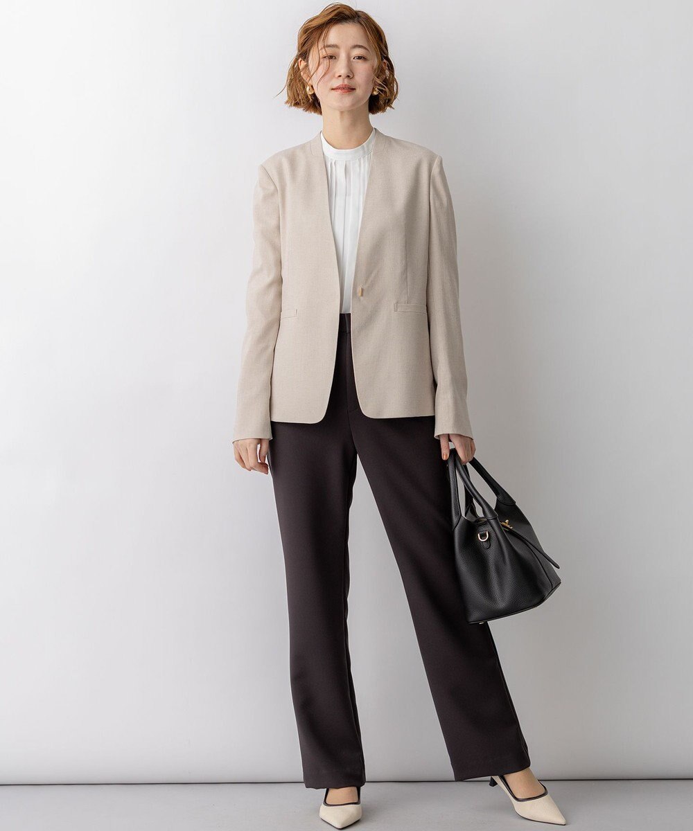 23区 S 【一部先行予約】ストレッチダブルクロス フレアパンツ 