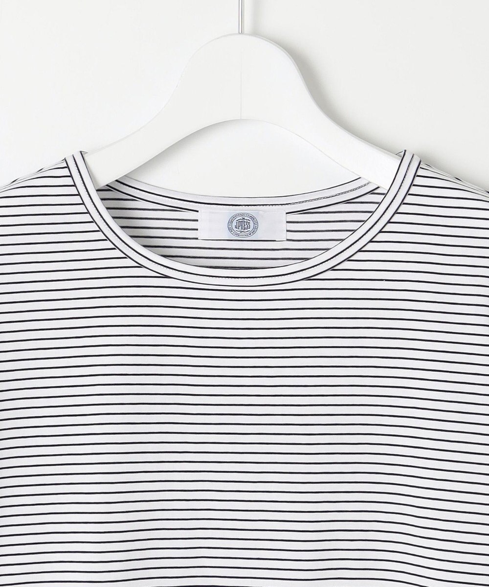 J.PRESS LADIES ベーシックジャージーシャツテール ボーダー カットソー 