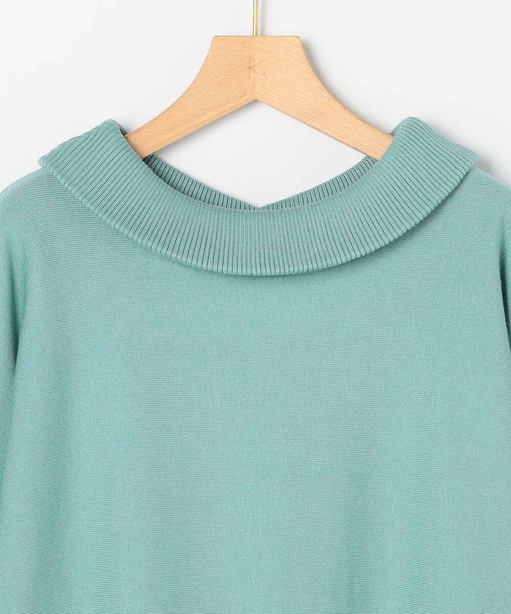 組曲 S 【加藤ローサさん着用 / 前後着用可】スムースストレッチロールネック ニット 