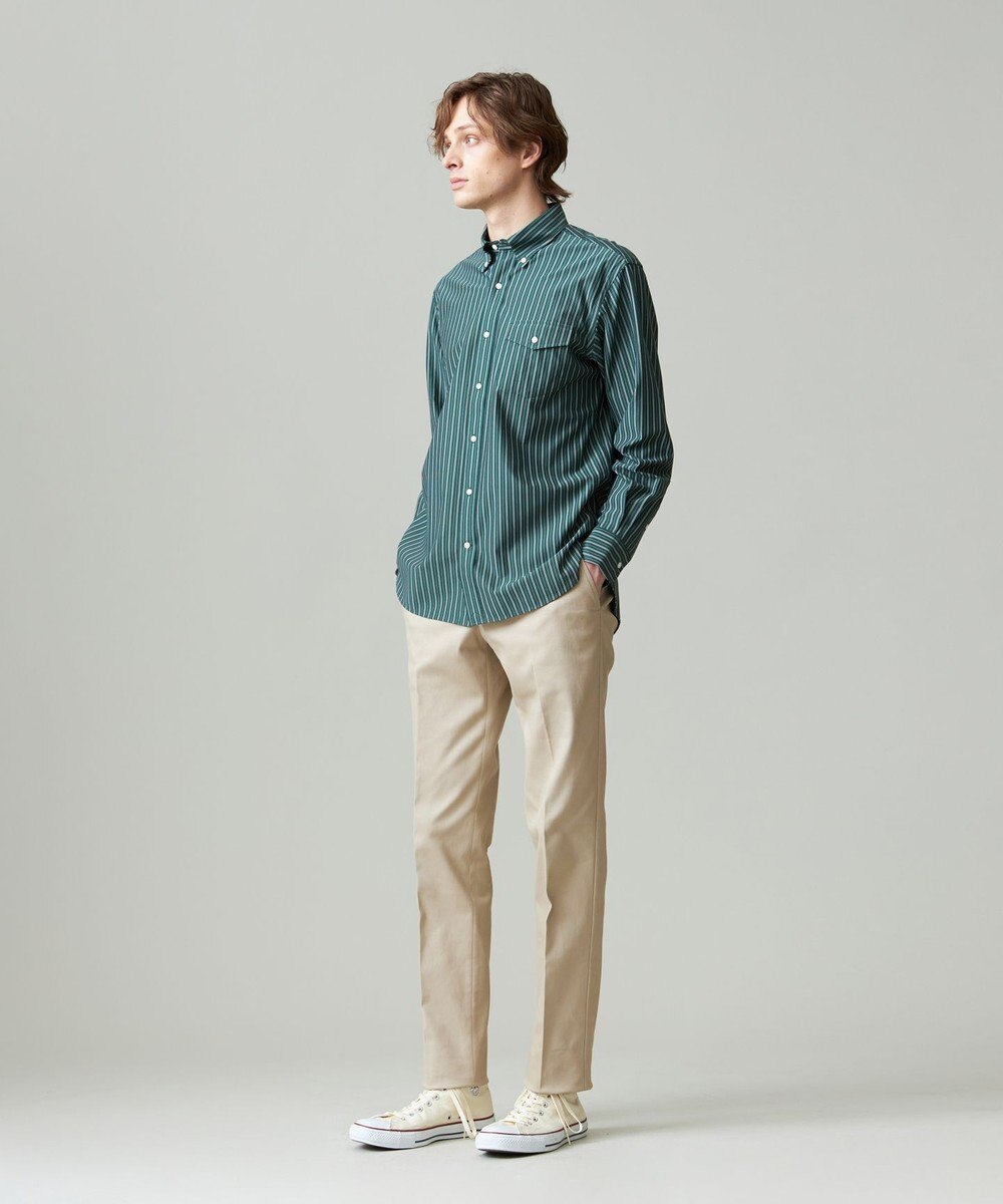 J.PRESS MEN KANEMASA マルチストライプジャージ シャツ 