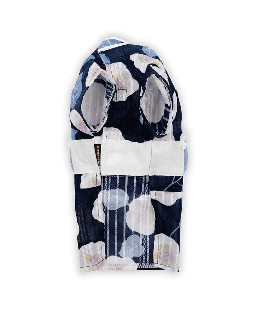 PET PARADISE ペットパラダイス 椿柄 浴衣 紺 中型犬 大型犬 