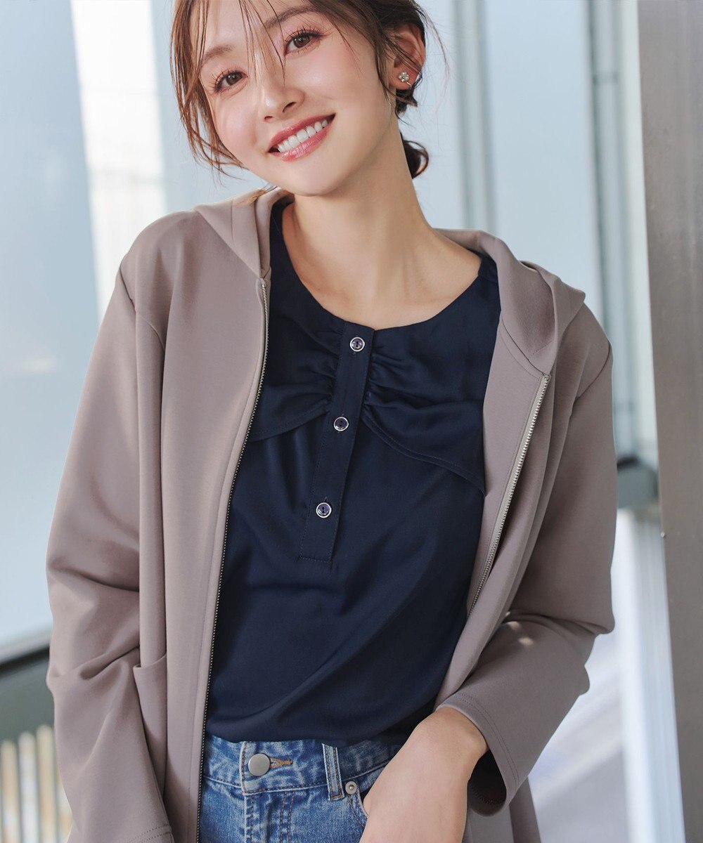 Tiaclasse ソフトダンボールバックフレアフーディー 