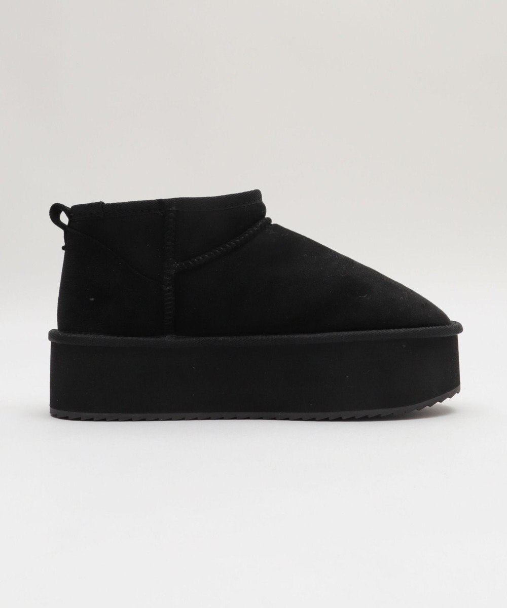 WEGO 【25年秋冬新作/あったかブーツ】厚底ムートンタッチブーツ 