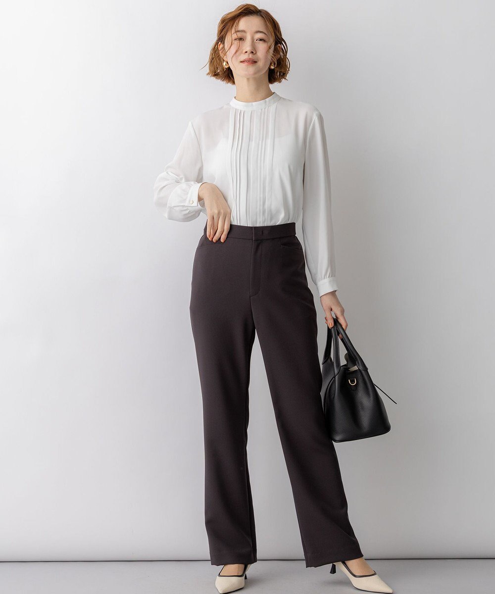 23区 S 【一部先行予約】ストレッチダブルクロス フレアパンツ 