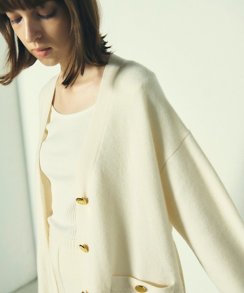 GRACE CONTINENTAL メリノウールニットカーディガン 