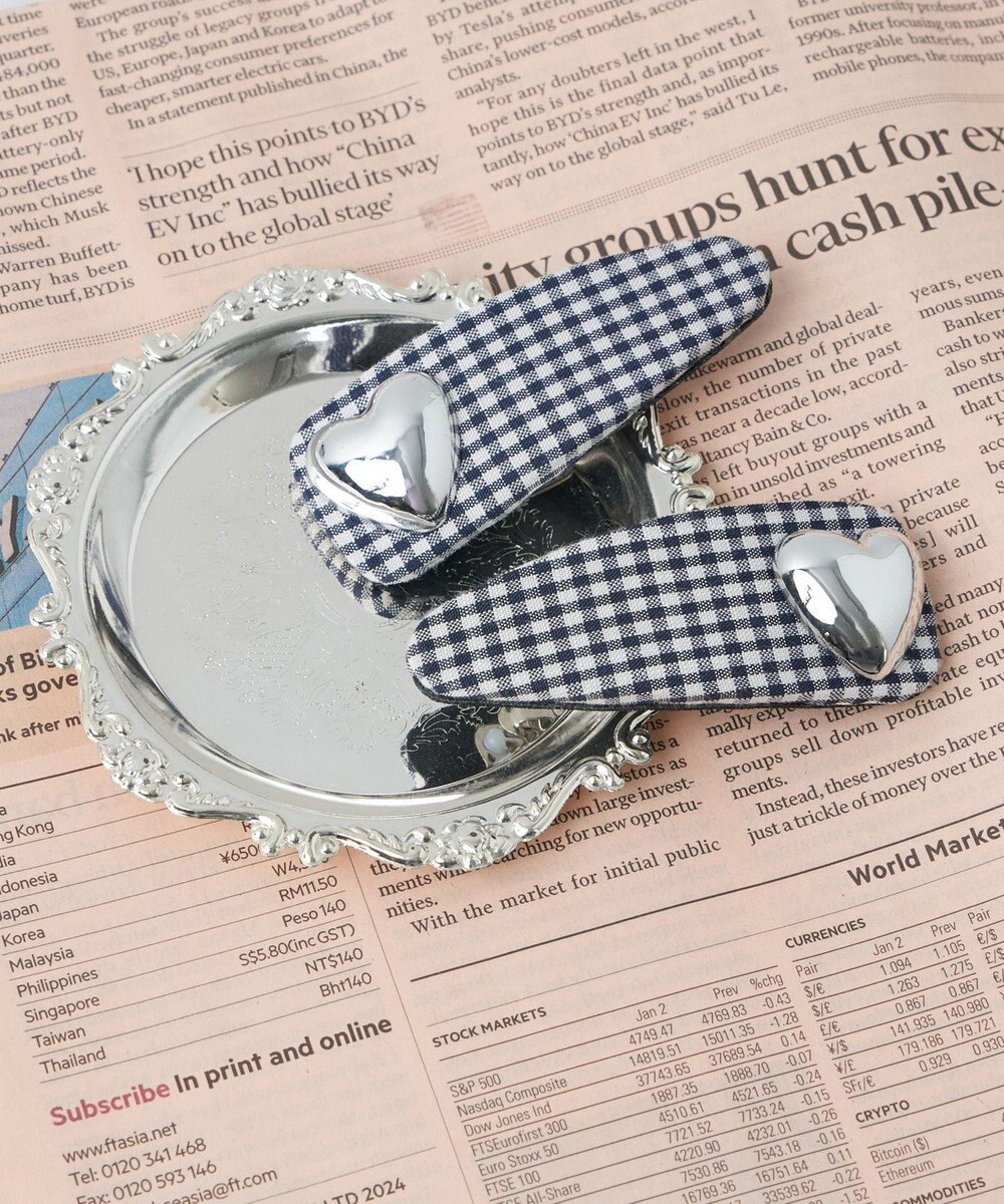 WEGO 【2点セット】L2Pモチーフパテッドバレッタ 