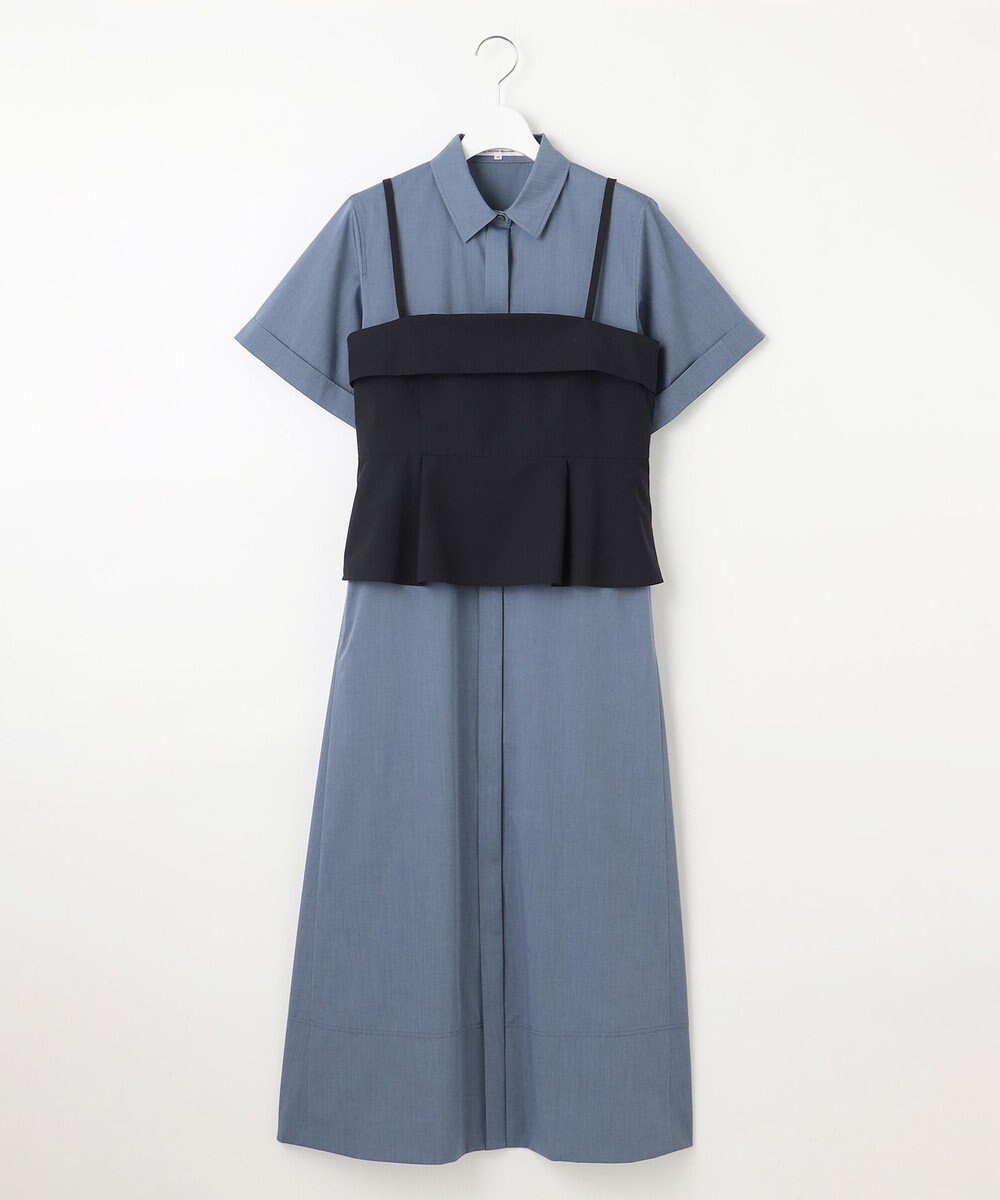 23区 【CLASSY.コラボ】ビスチェコンビ シャツワンピース 