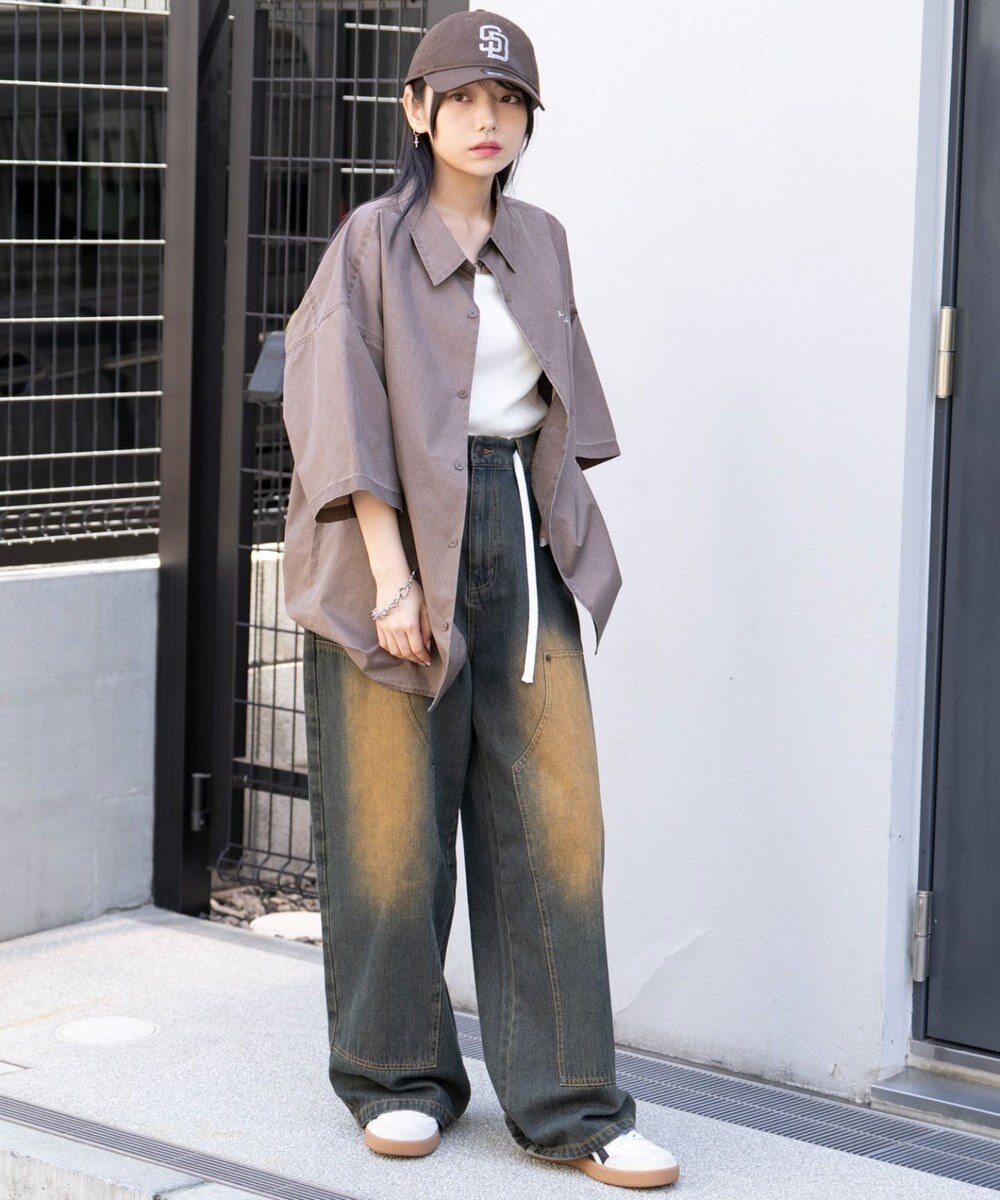 WEGO 【ユニセックス着用ITEM/吸収速乾】ピグメントDRYシャツ 