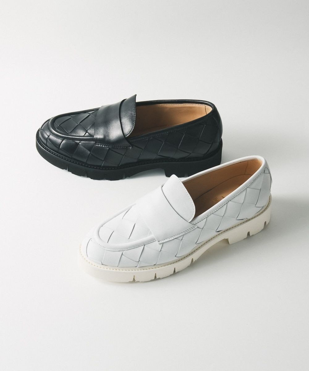 BONTRE 【LucaGrossi/ルカグロッシ】厚底レザー編み込みローファー/K356M-USO 
