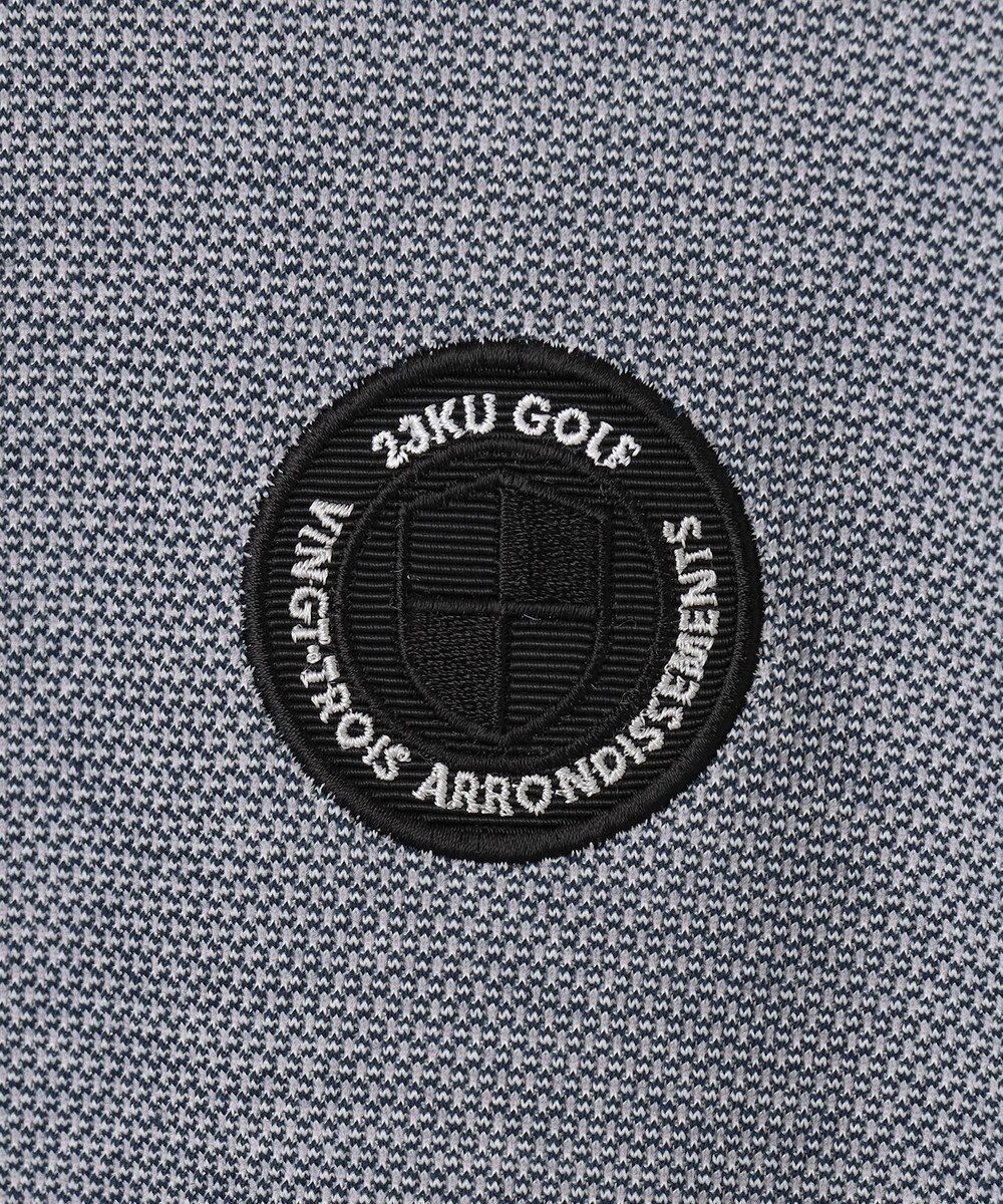 23区GOLF 定番人気【MEN/キングサイズ】ハニカムカノコ 長袖ポロシャツ 