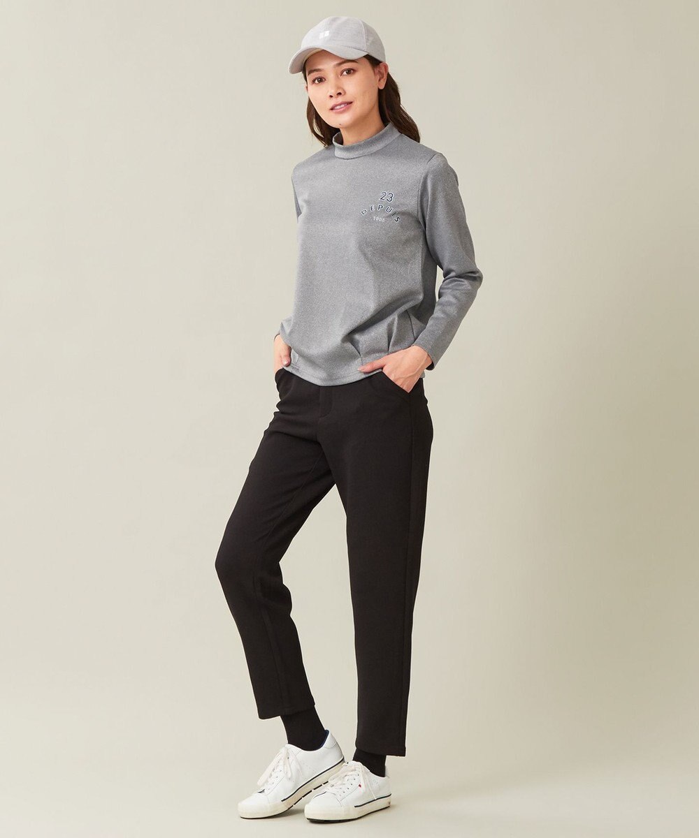 23区GOLF 【WOMEN】ライトダンボール モックネックシャツ 