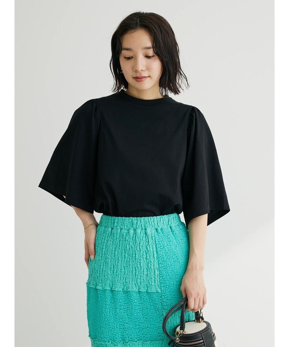 Green Parks 汗じみ防止袖ギャザープルオーバー 