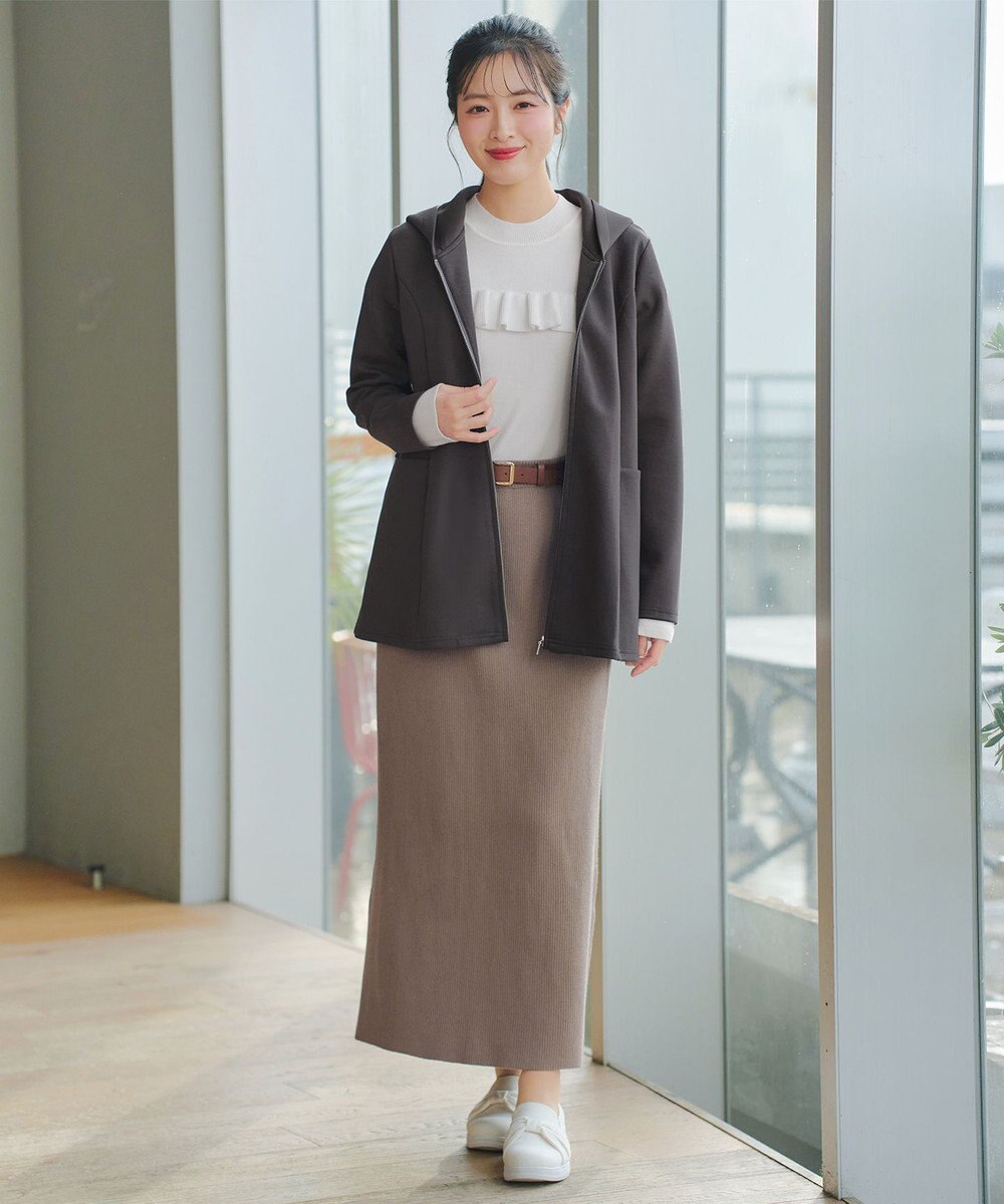 Tiaclasse ソフトダンボールバックフレアフーディー 