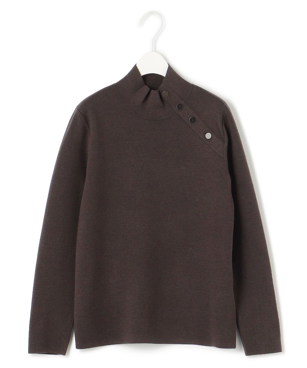 ICB L 【洗える】ウールブレンドスムース ハイネックプルオーバー 