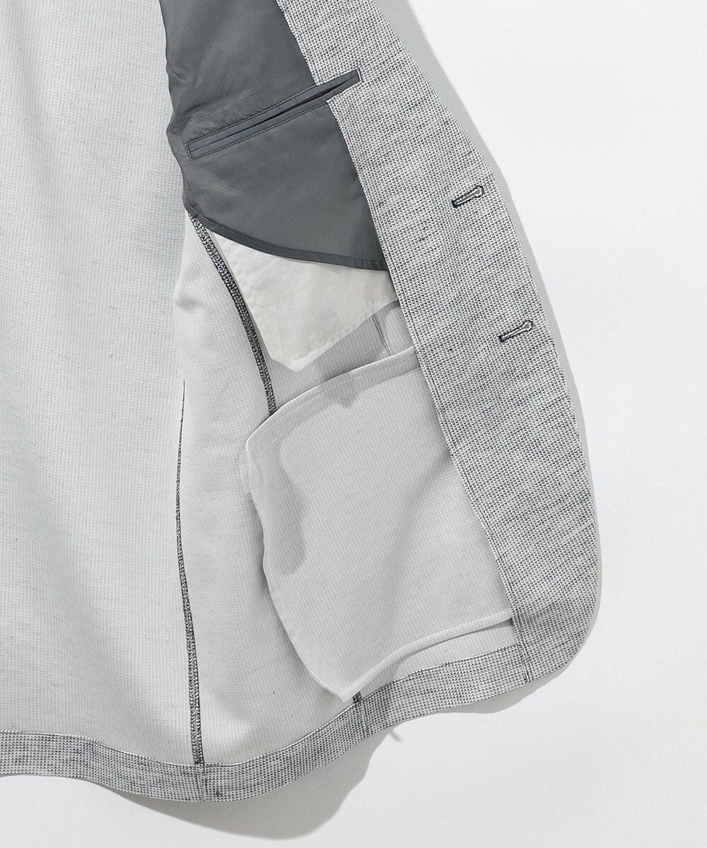 JOSEPH ABBOUD 【洗える・軽量・ストレッチ・速乾】ノルマンディーリネントップ ジャージー ジャケット 