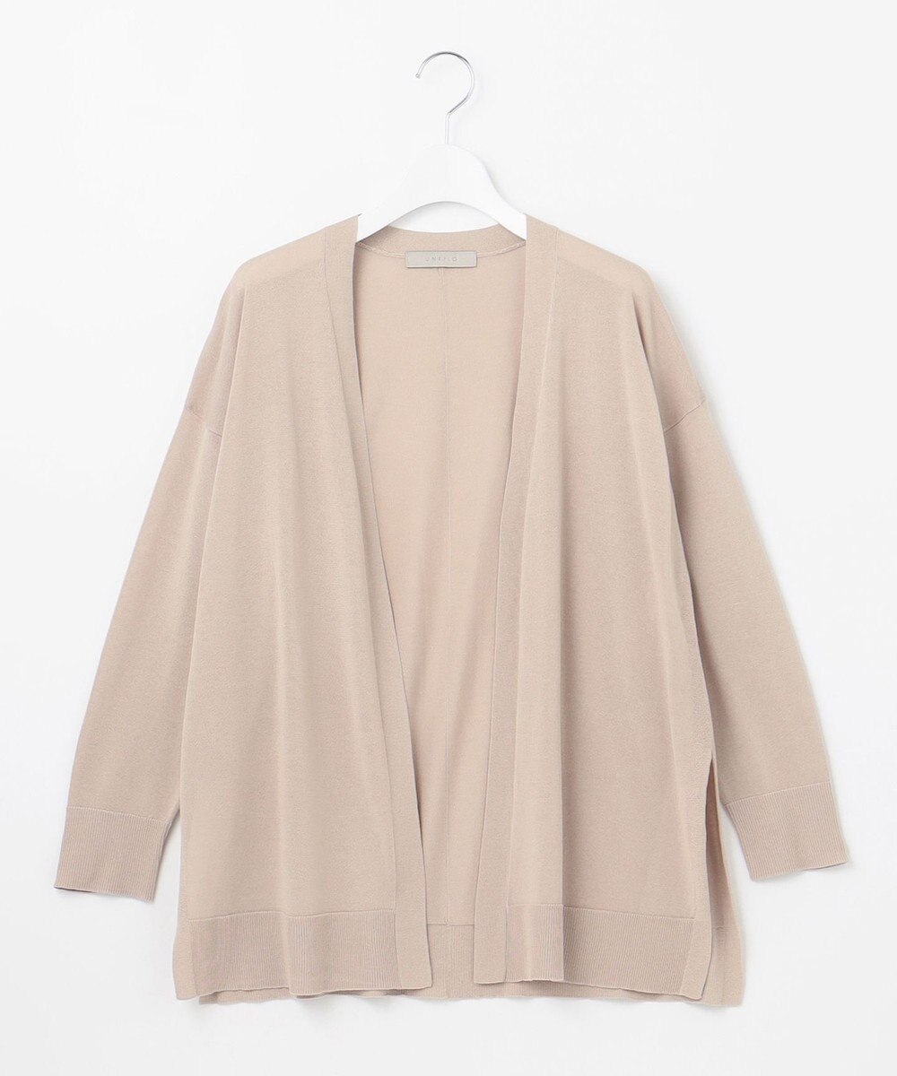 UNFILO L 【洗える】接触冷感シアーカーディガン 