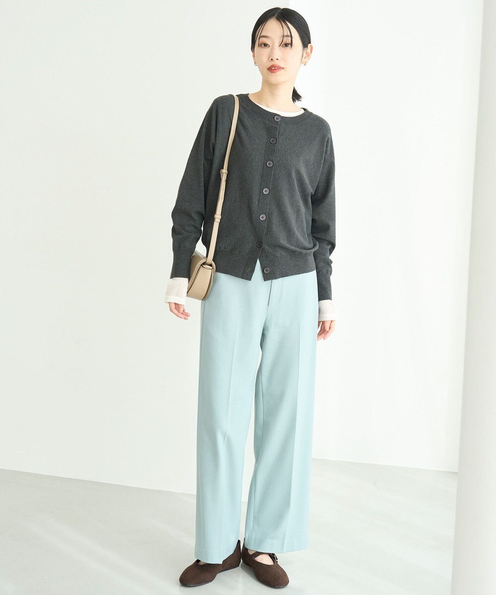 UNFILO 【ウエストゴム/14サイズ展開】beauty warm pants ワイド 