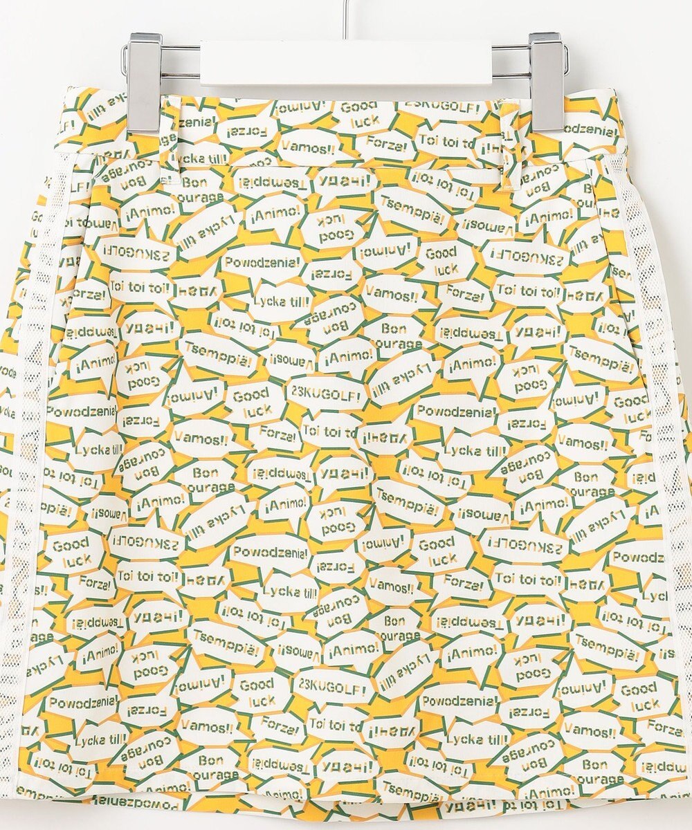 23区GOLF 【WOMEN】【吸水速乾/UVカット】YELL総柄プリントスカート 