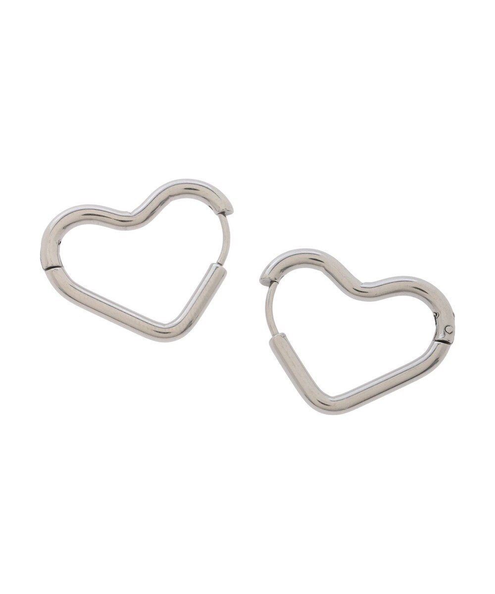 Green Parks ・ＨＡＬＦ　ＴＩＭＥ　サージカルハートフープピアス 