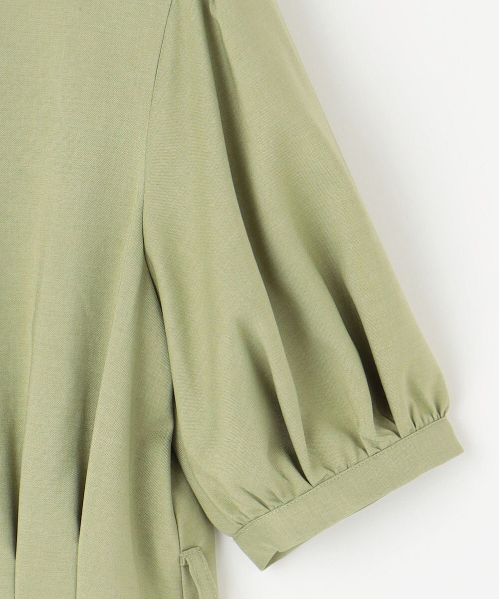 Feroux 【洗える】パフスリーブシャツ ワンピース 