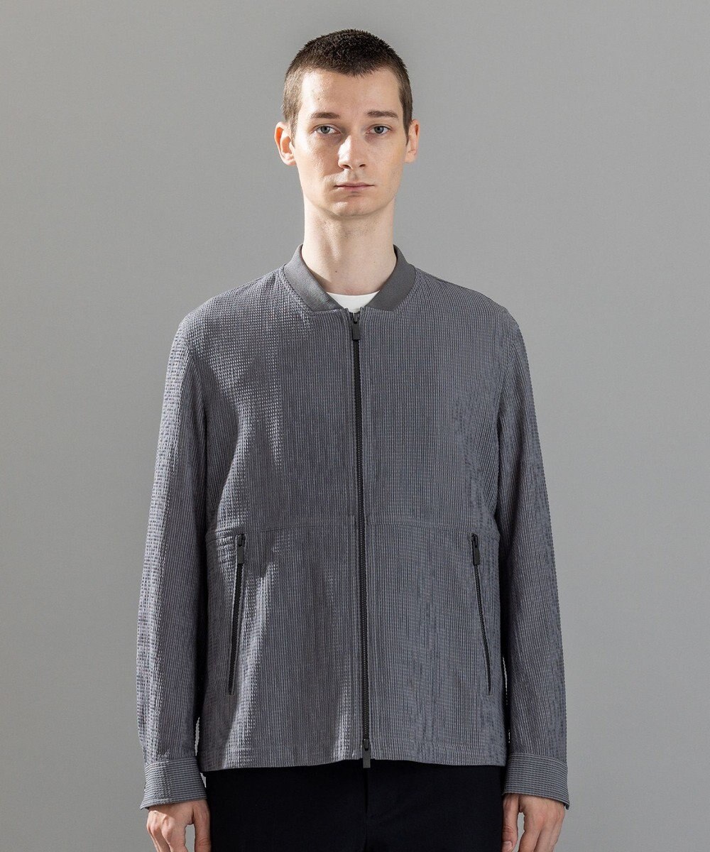 JOSEPH HOMME ＜新色追加＞新素材【通気性/ストレッチ】トリコサッカーストレッチ 　ジップアップブルゾン 