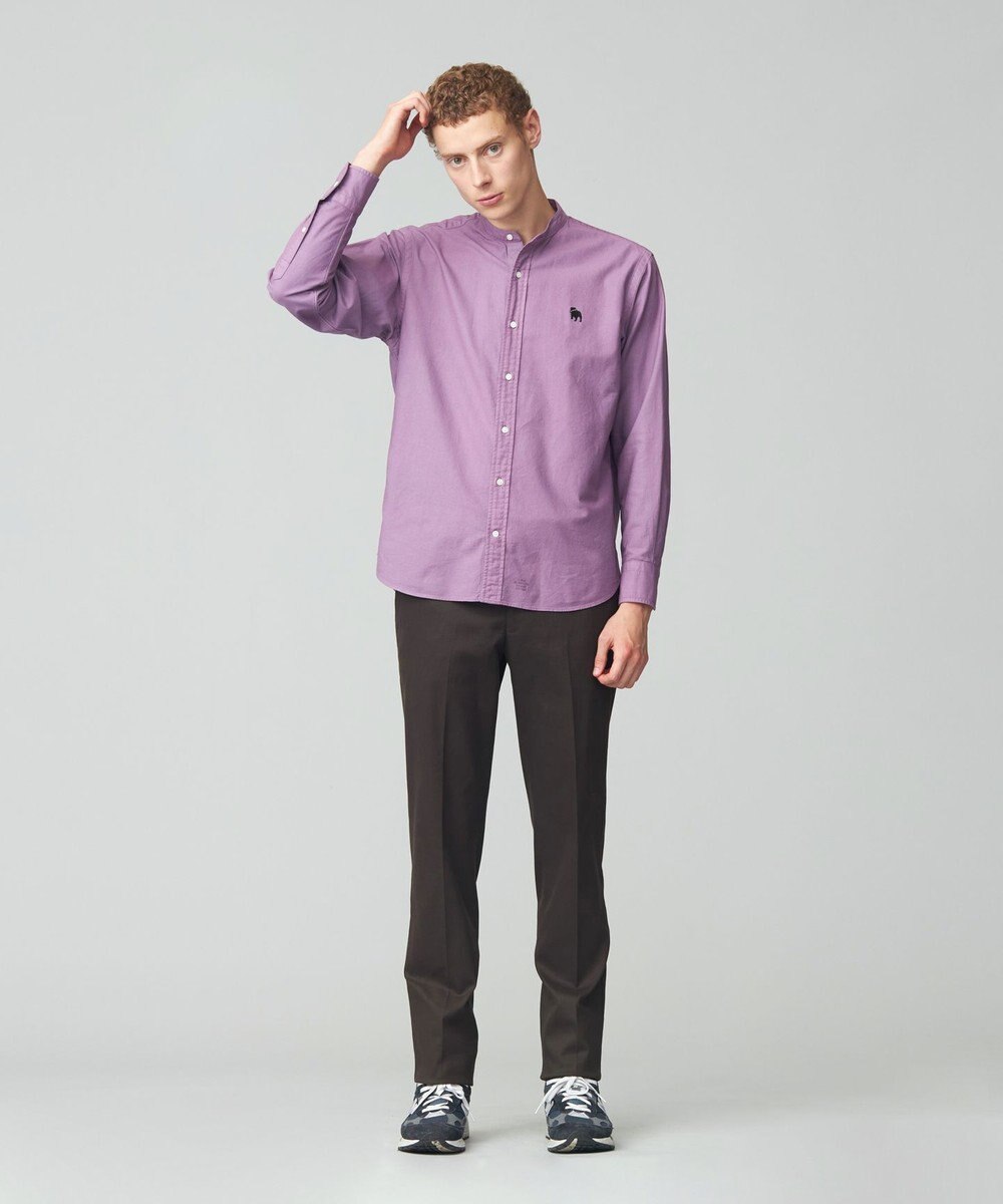 J.PRESS MEN 【オックス ガーメントダイ】バックブルバンドカラーシャツ 