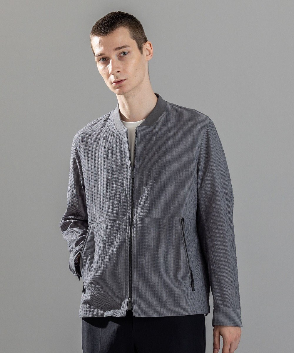 JOSEPH HOMME ＜新色追加＞新素材【通気性/ストレッチ】トリコサッカーストレッチ 　ジップアップブルゾン 