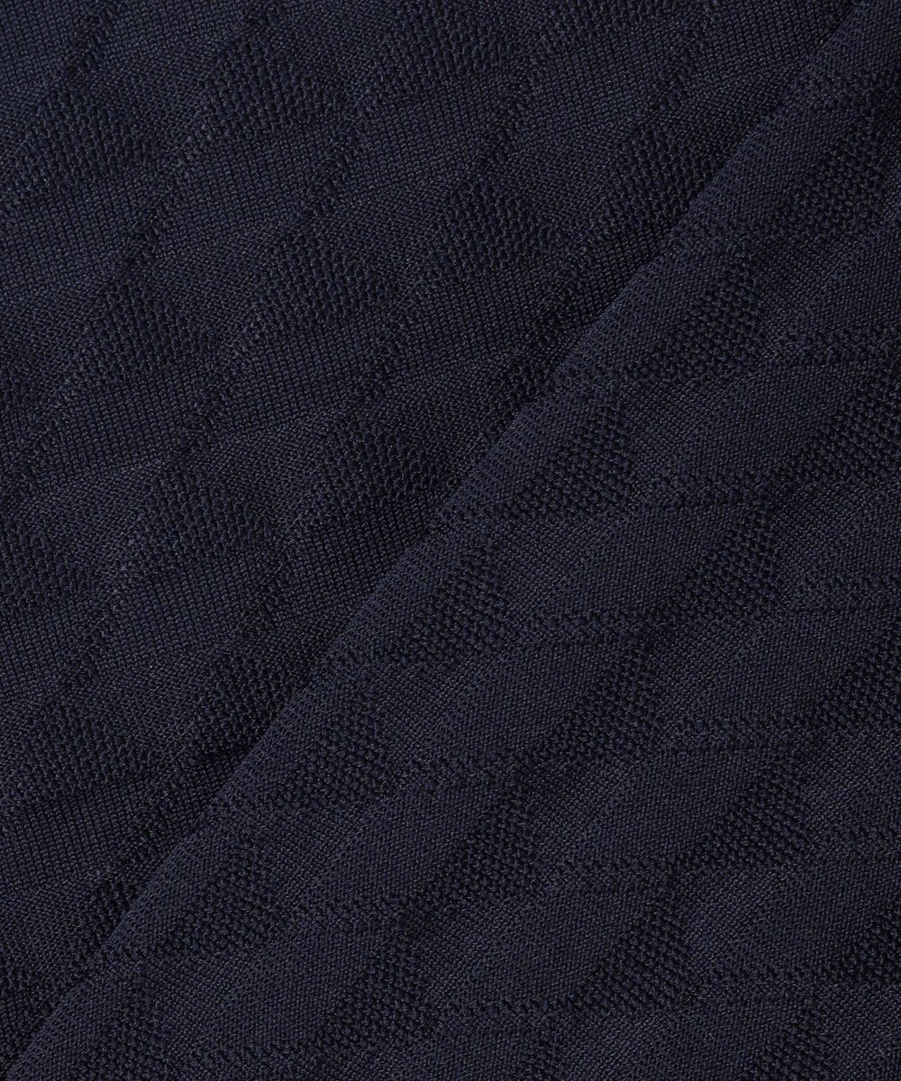 23区GOLF 【WOMEN】フラッグジャガードニットポロシャツ ストレッチ 半袖 