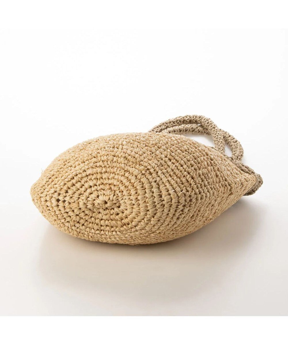 UNBILLION cachecache ラフィア切り替え編みバケツトートバッグ 