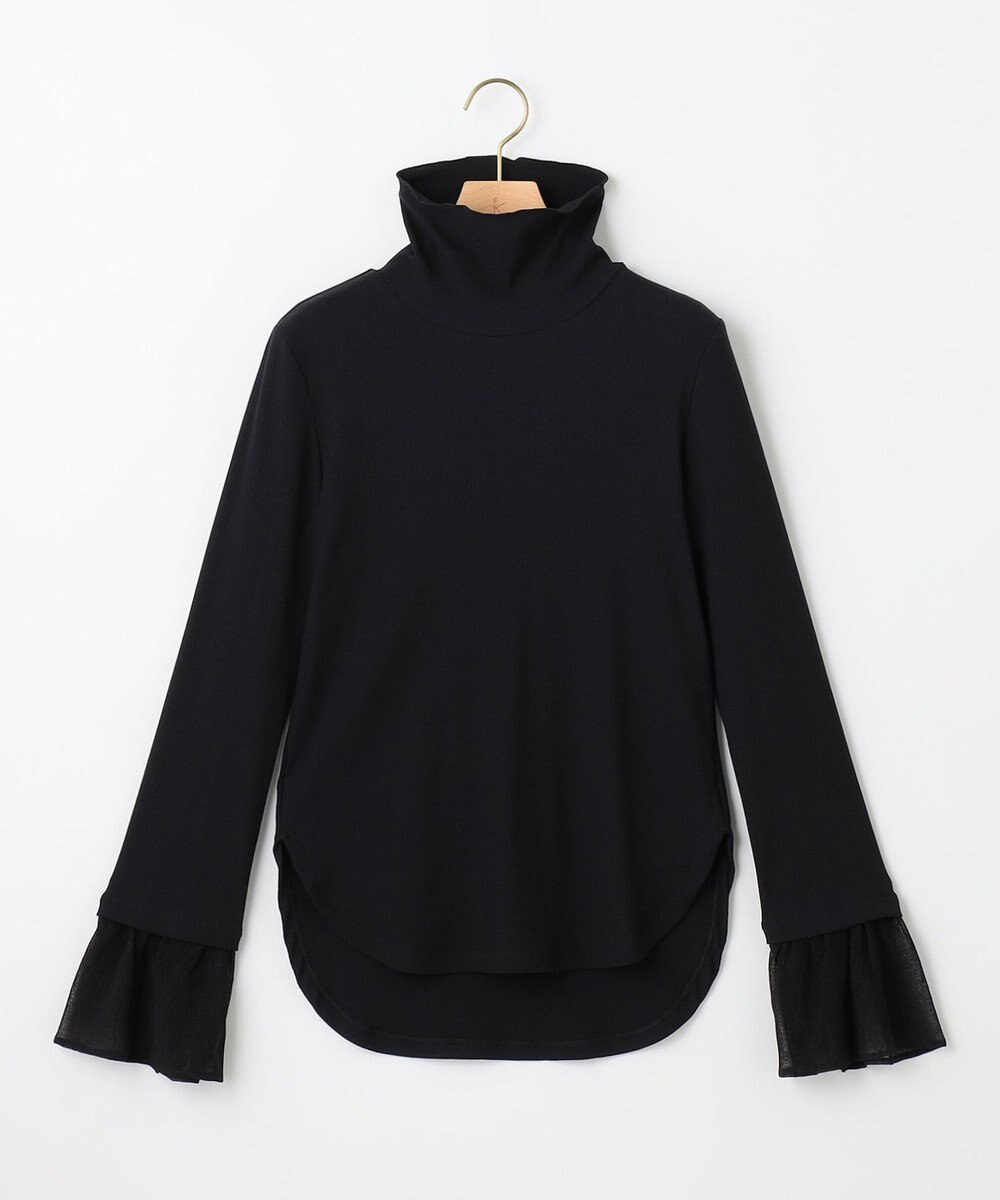 組曲 【洗える】フライスタートルネック カットソー 