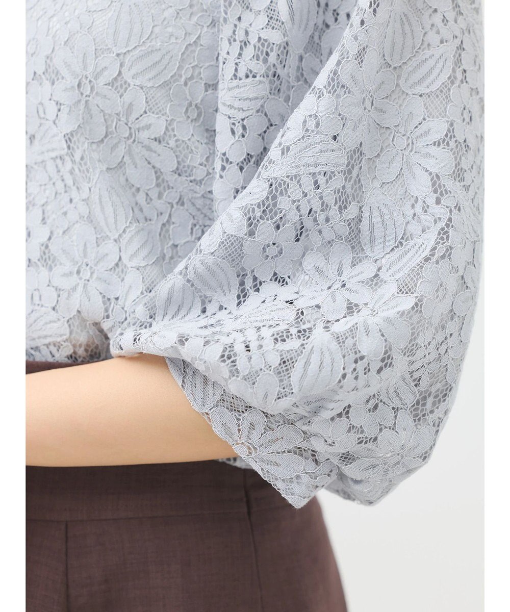 earth music&ecology フラワーレースブラウス 