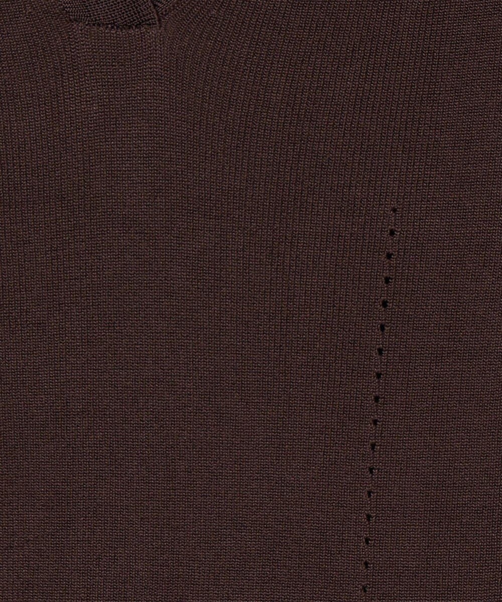 JOSEPH 【洗える】サティニーリブ　ロングスリーブポロニット 