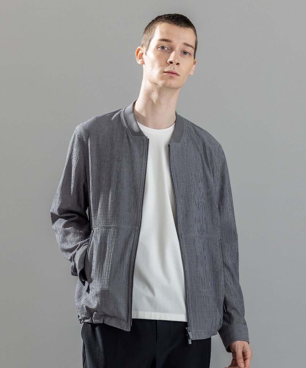 JOSEPH HOMME ＜新色追加＞新素材【通気性/ストレッチ】トリコサッカーストレッチ 　ジップアップブルゾン 