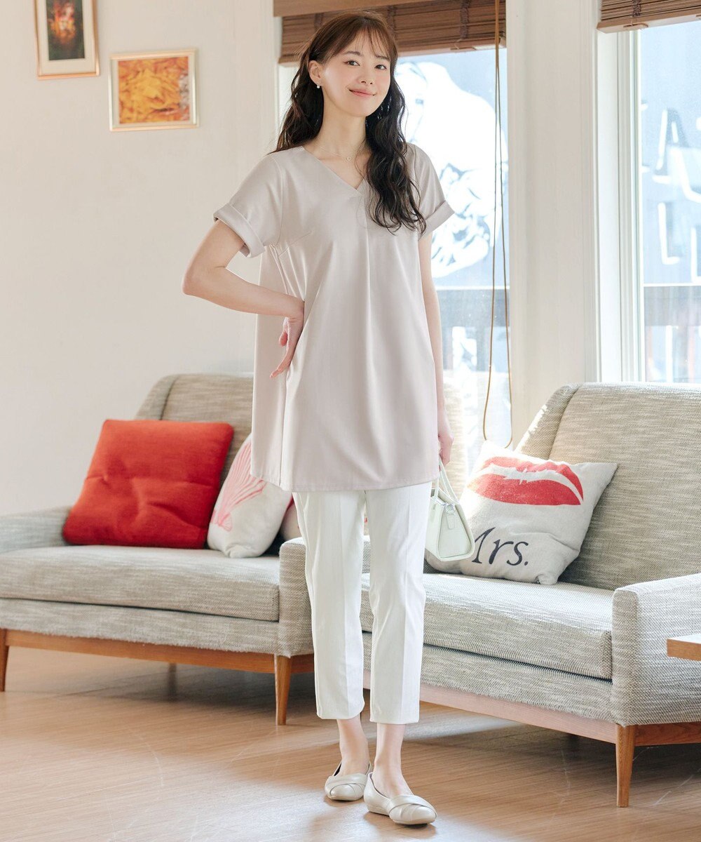 Tiaclasse 【UVカット・吸水速乾】 “きれい見え” バックフレアチュニック 