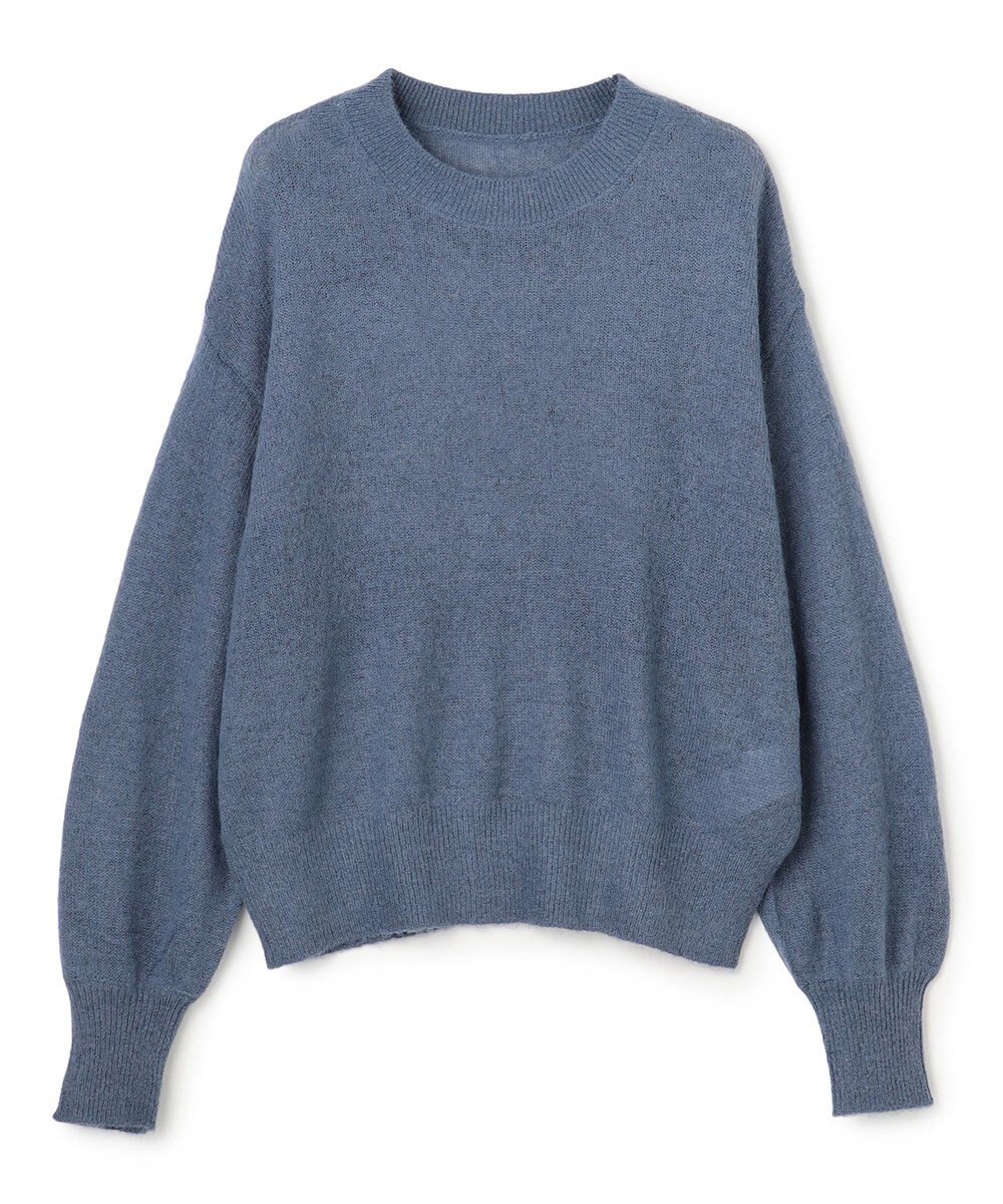 UNFILO シアーアルパカ ボリュームスリーブ ニット 