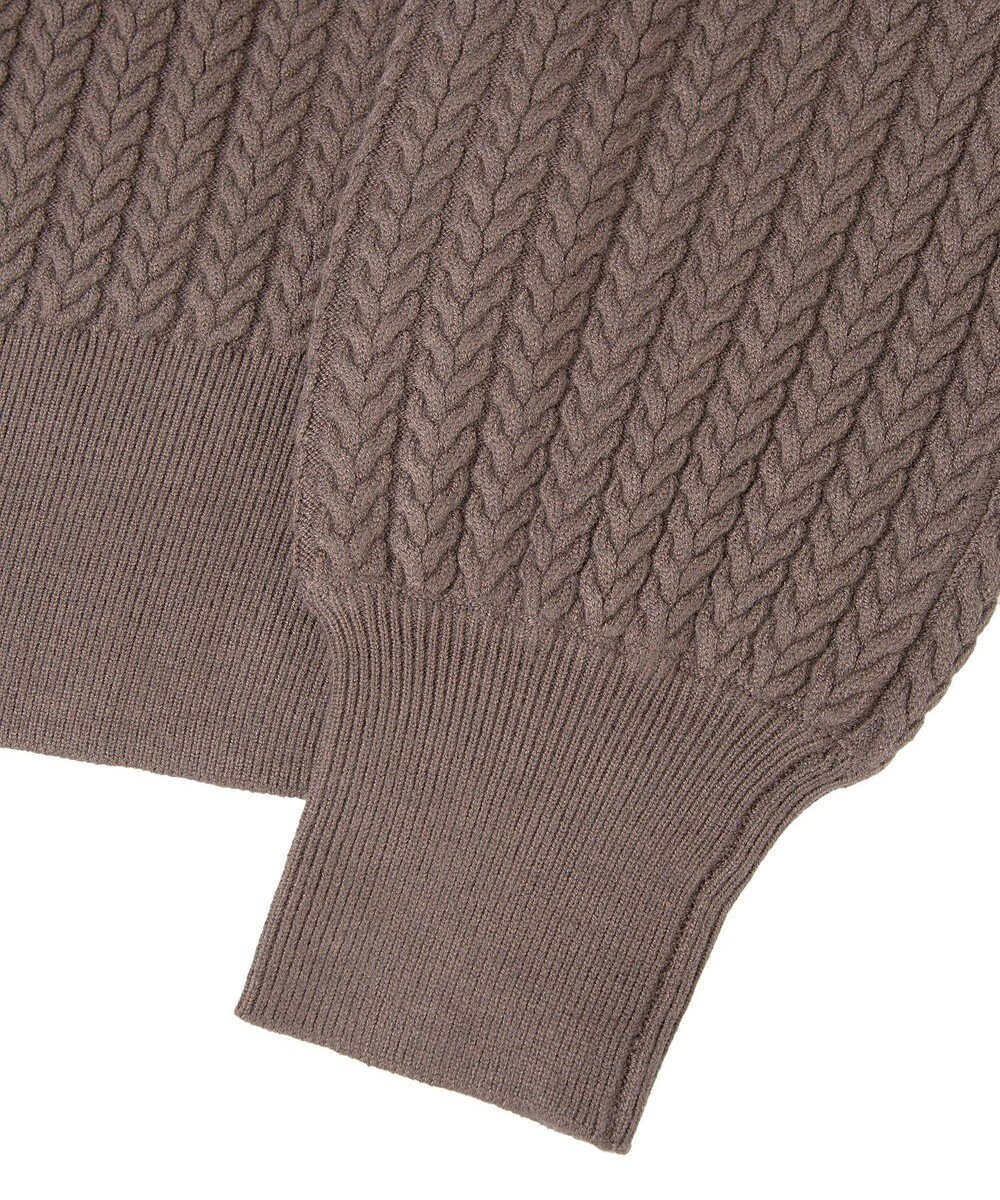 YECCA VECCA 金釦ミニケーブルニット 